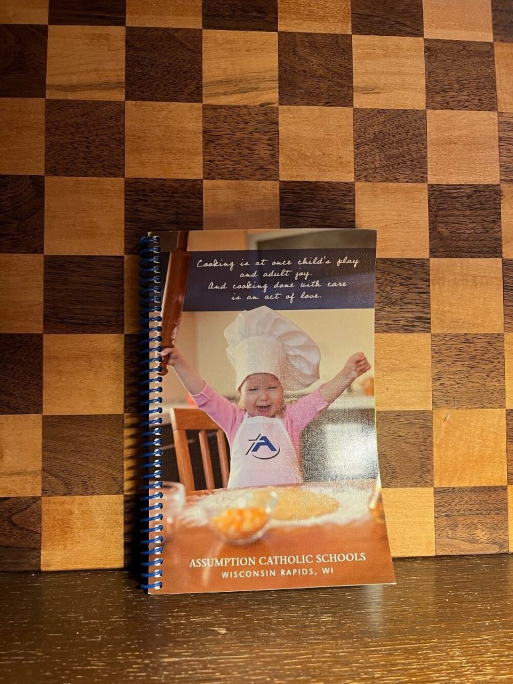 Spiral Bound Assumption Catholic Schools Wisconsin Rapids WI Cookbook A1161